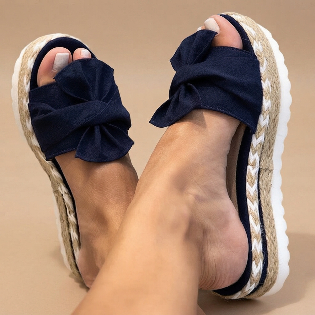 Claudia - Elegante Schleifensandalen