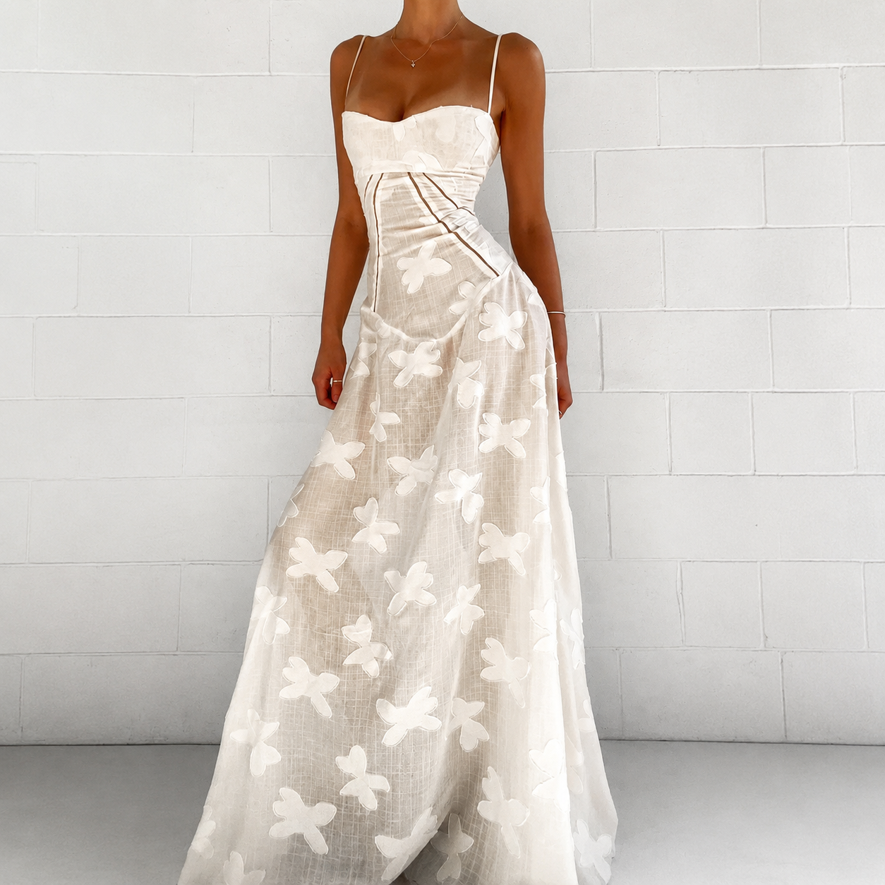 Sandra - Elegantes Enges Maxikleid