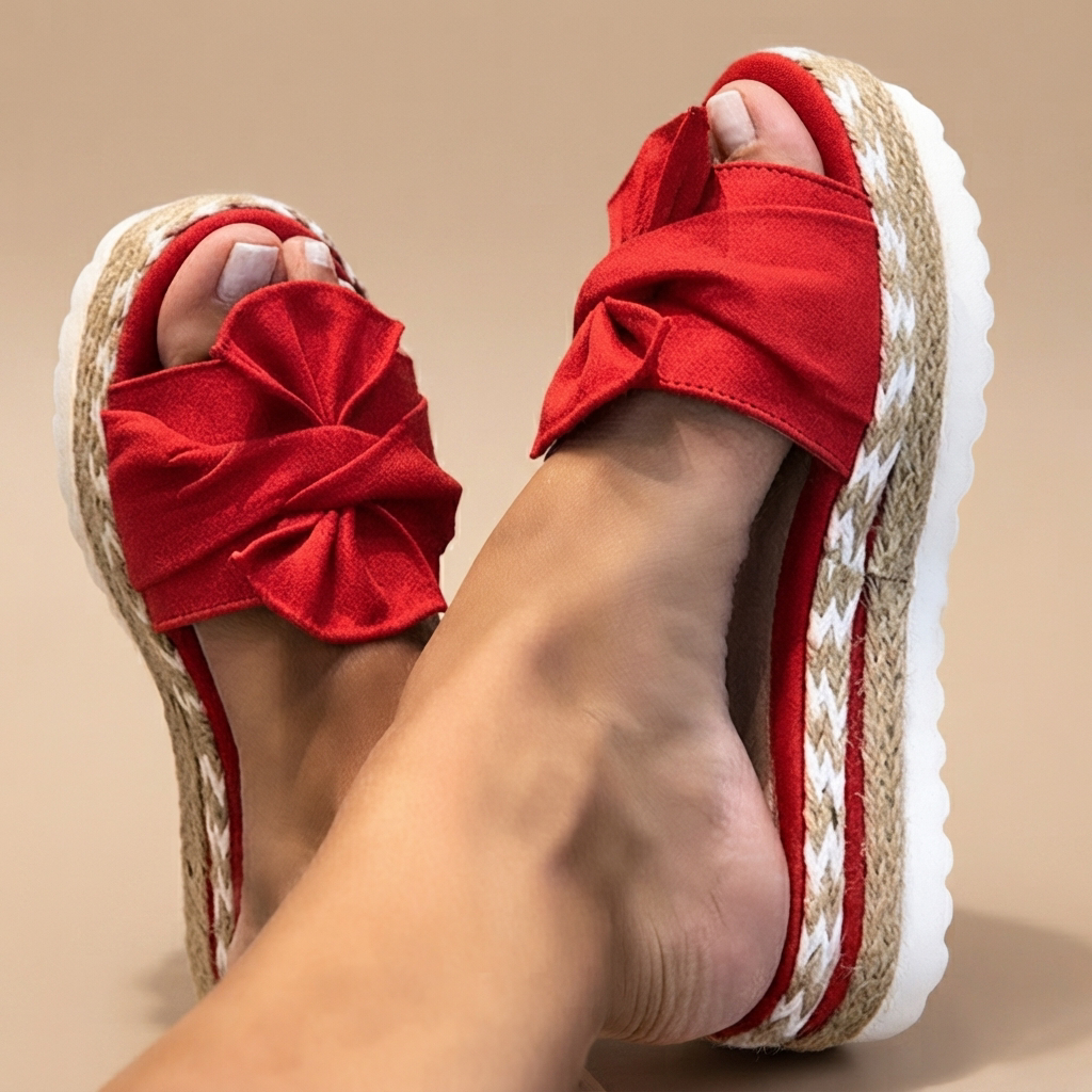 Claudia - Elegante Schleifensandalen
