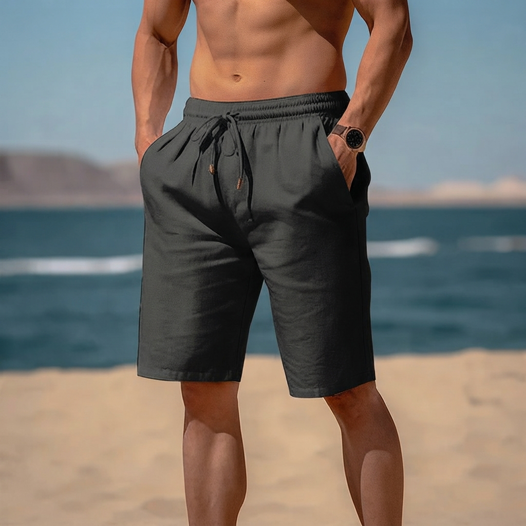 Junziem - Lässige Kordelzug-Shorts