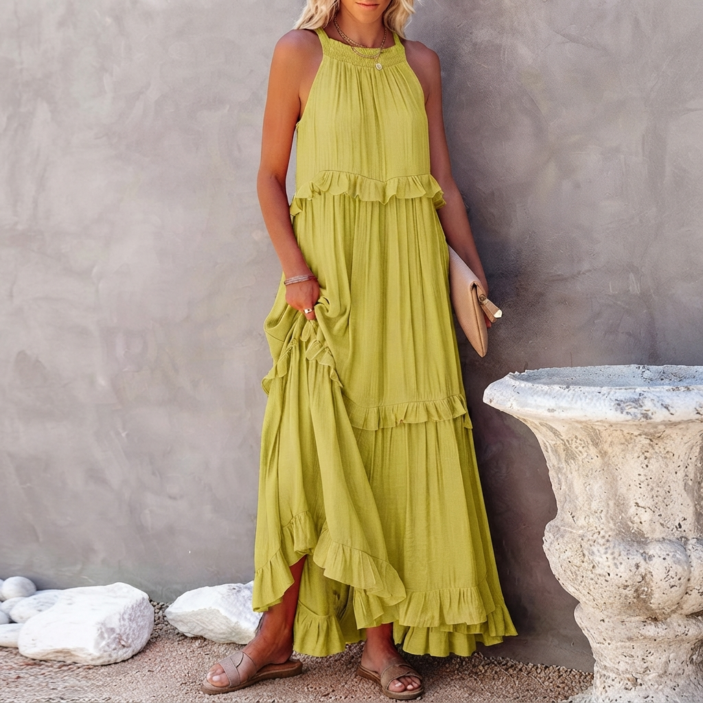 Vessa - Elegantes Maxikleid mit Stufen