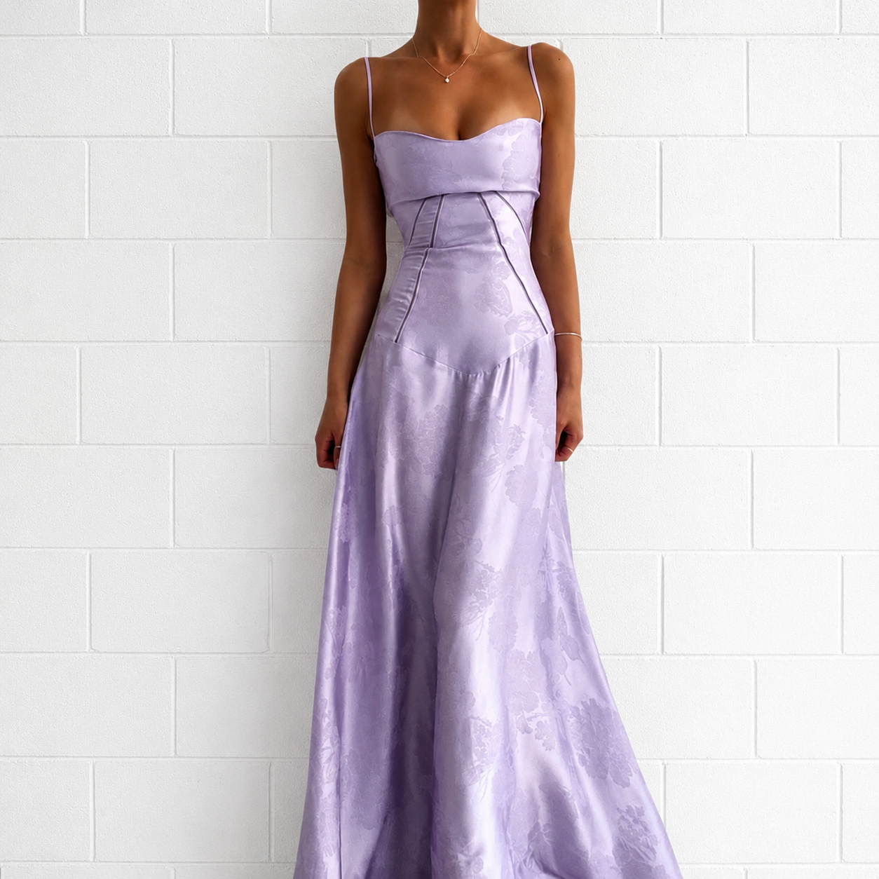 Sandra - Elegantes Enges Maxikleid