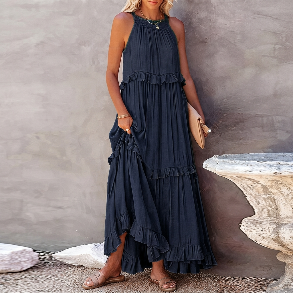 Vessa - Elegantes Maxikleid mit Stufen