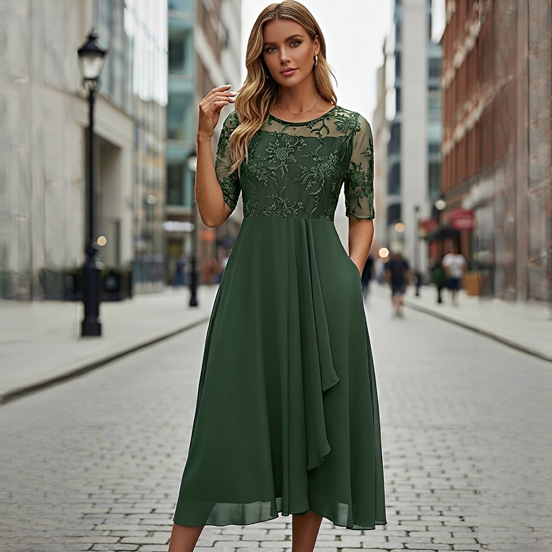 Victoria - Schickes Sommerkleid mit Spitze