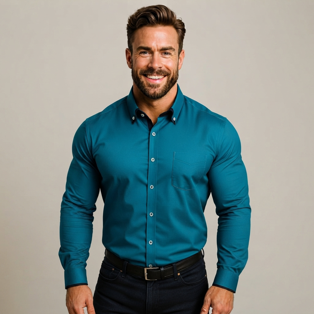 Giovanni - Anpassbares Poloshirt mit langen Ärmeln