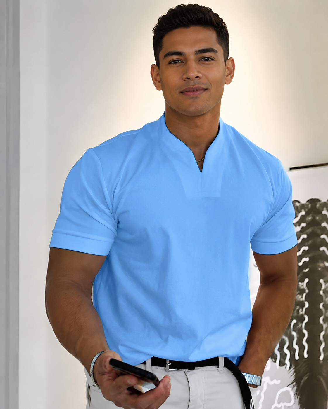 Cédric - Lässiges V-Neck-Shirt