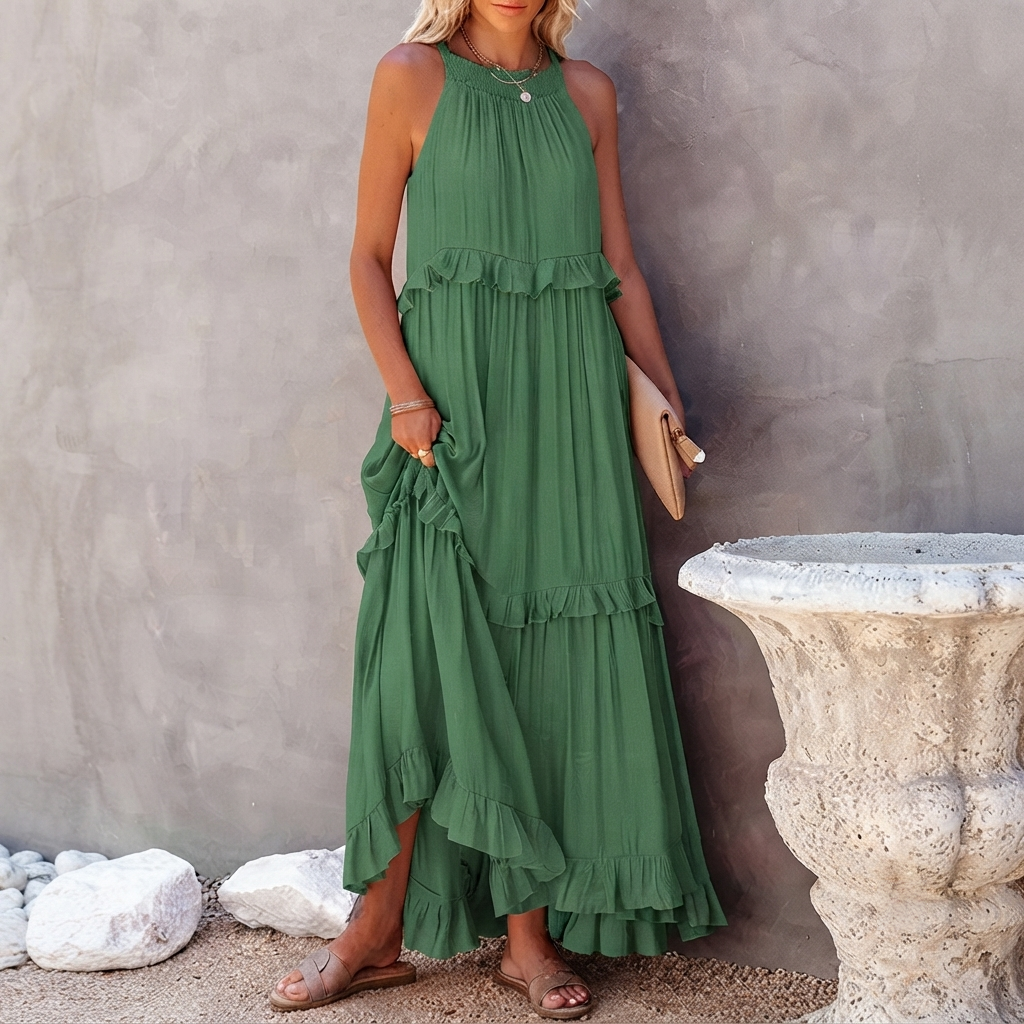 Vessa - Elegantes Maxikleid mit Stufen