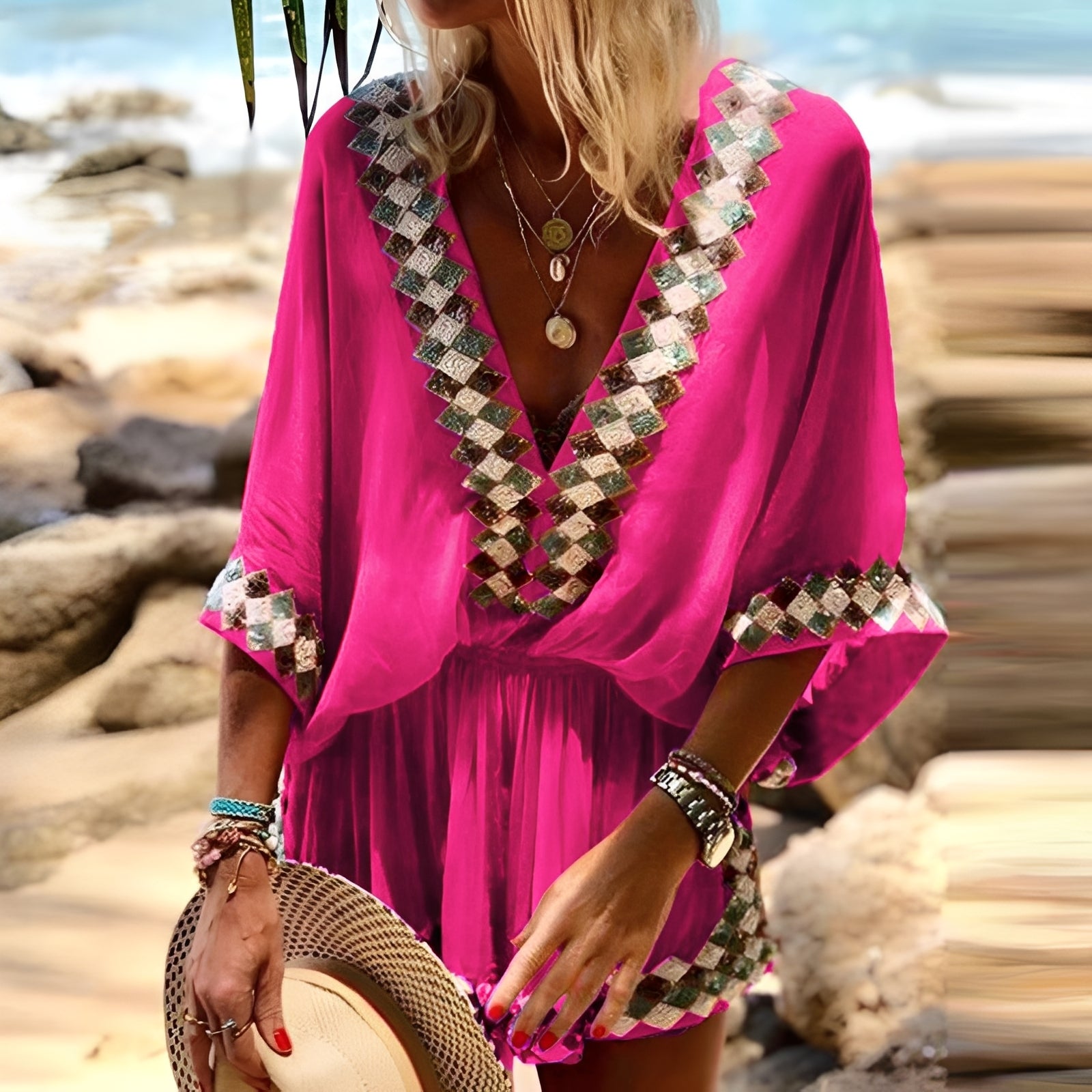 Jenn - Eleganter Boho-Overall