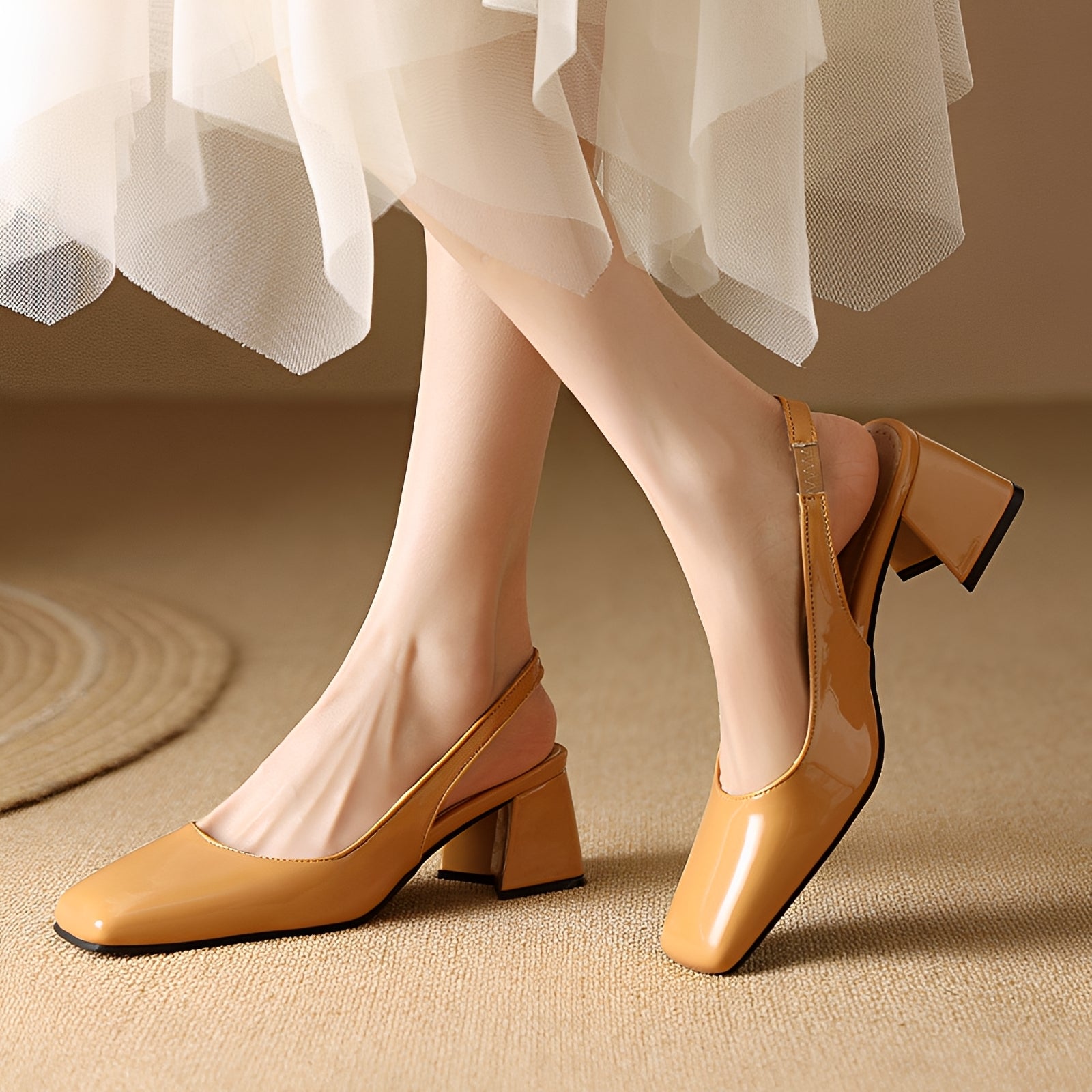 Kristen - Stilvolle Schuhe mit eckigen Absätzen