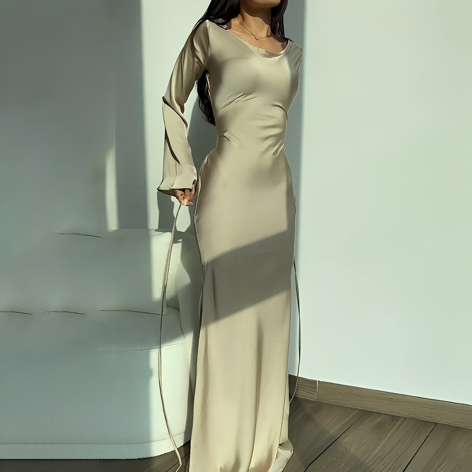 Anisa - Edles Damen-Langarmkleid
