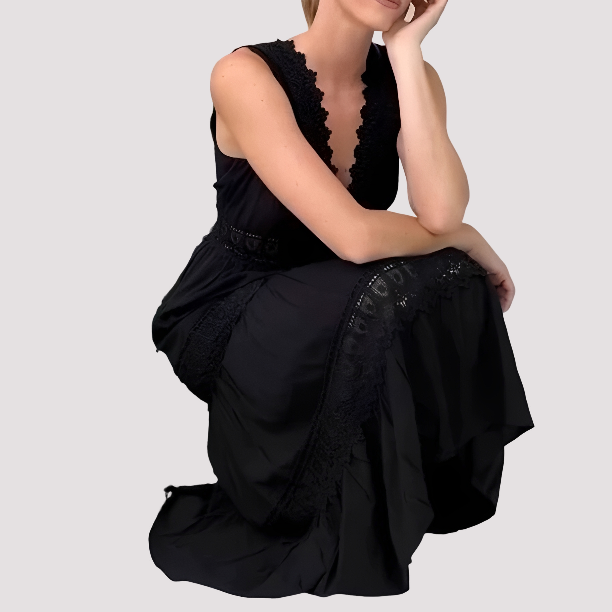 Tegan - Elegantes Tank-Midikleid