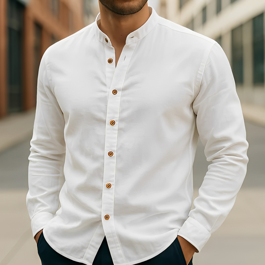 Aick - Langes Herren-Sommerhemd im modernen Stil