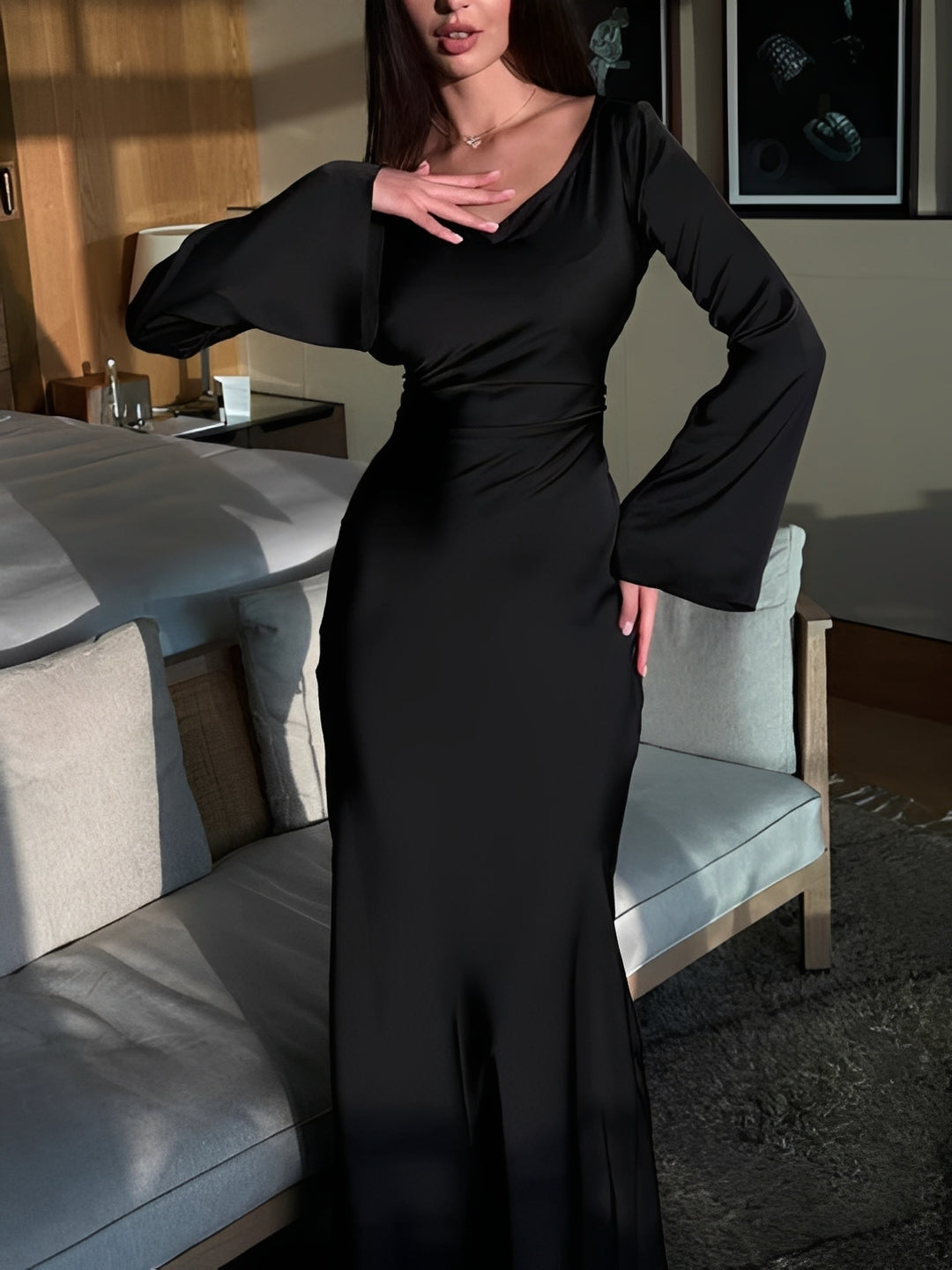 Josie - Bequemes Kleid mit langen Ärmeln