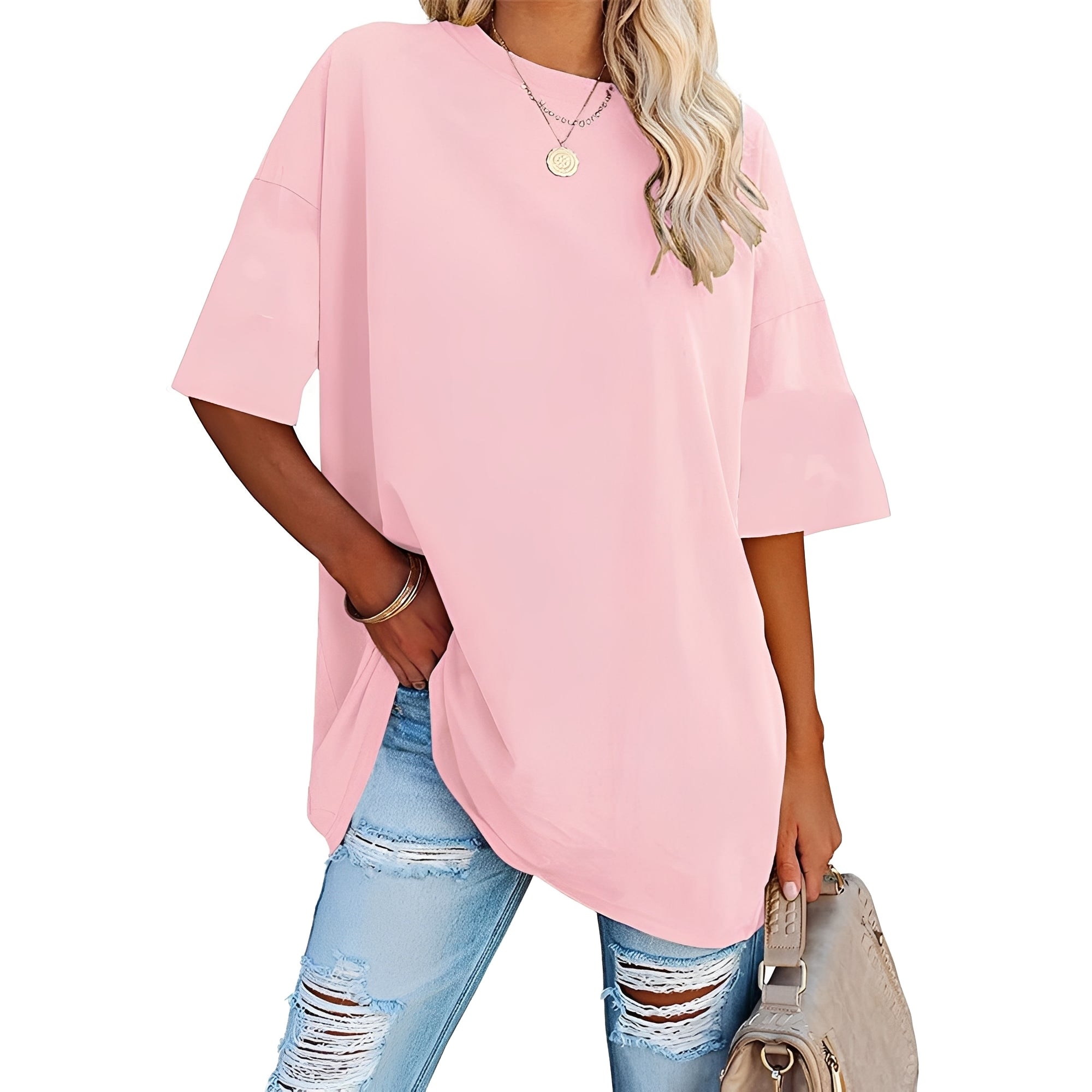 Alice - Locker geschnittenes T-Shirt mit breiten Schultern