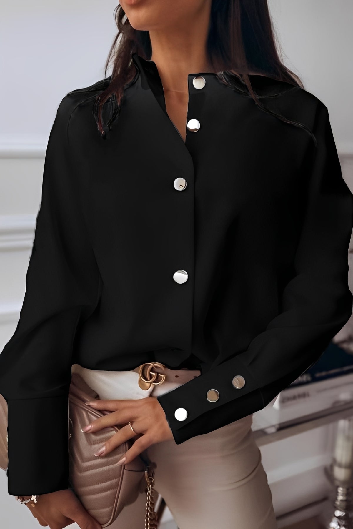 Ashley - Schicke Langarm-Bluse