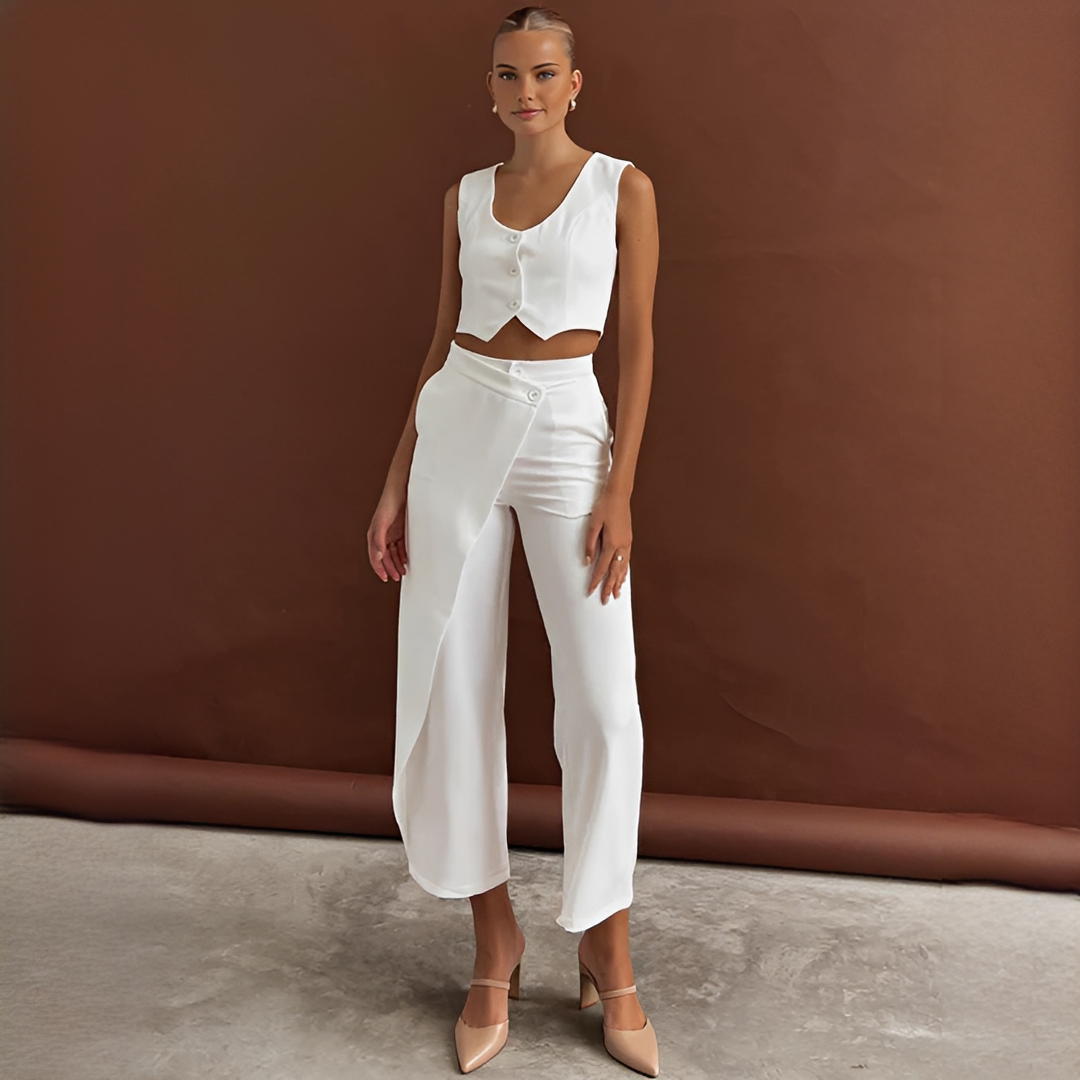 Agnes - Modisches Weste- und Hosen-Set