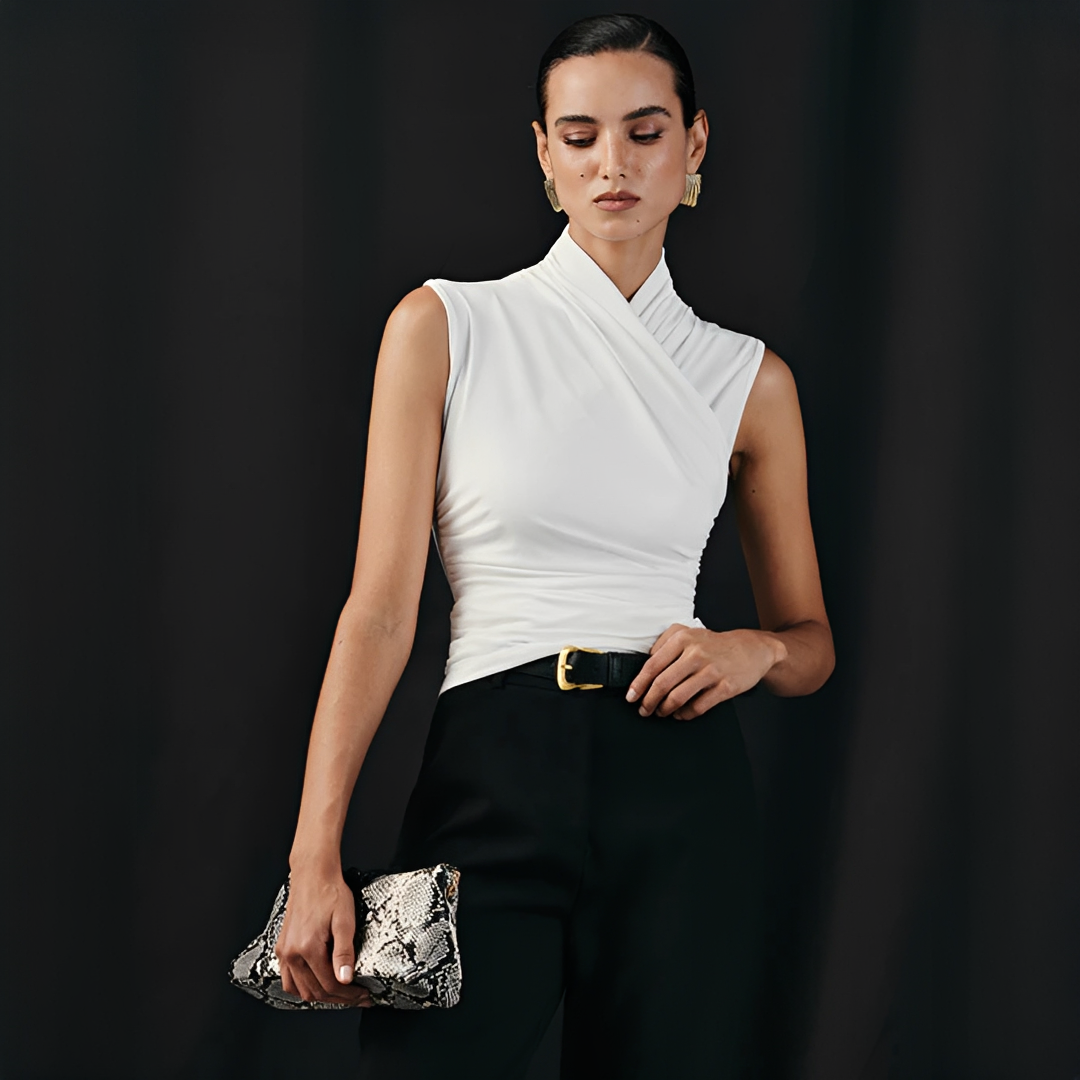 Mireya - Stilvolles Kreuzhals-Top