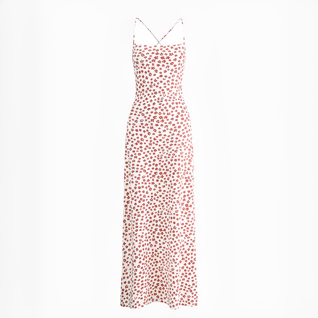 Emily - Fließendes langes Kleid mit Trägern