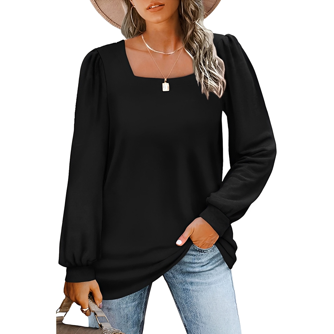 Jaylin - Elegantes Top mit eckigem Ausschnitt