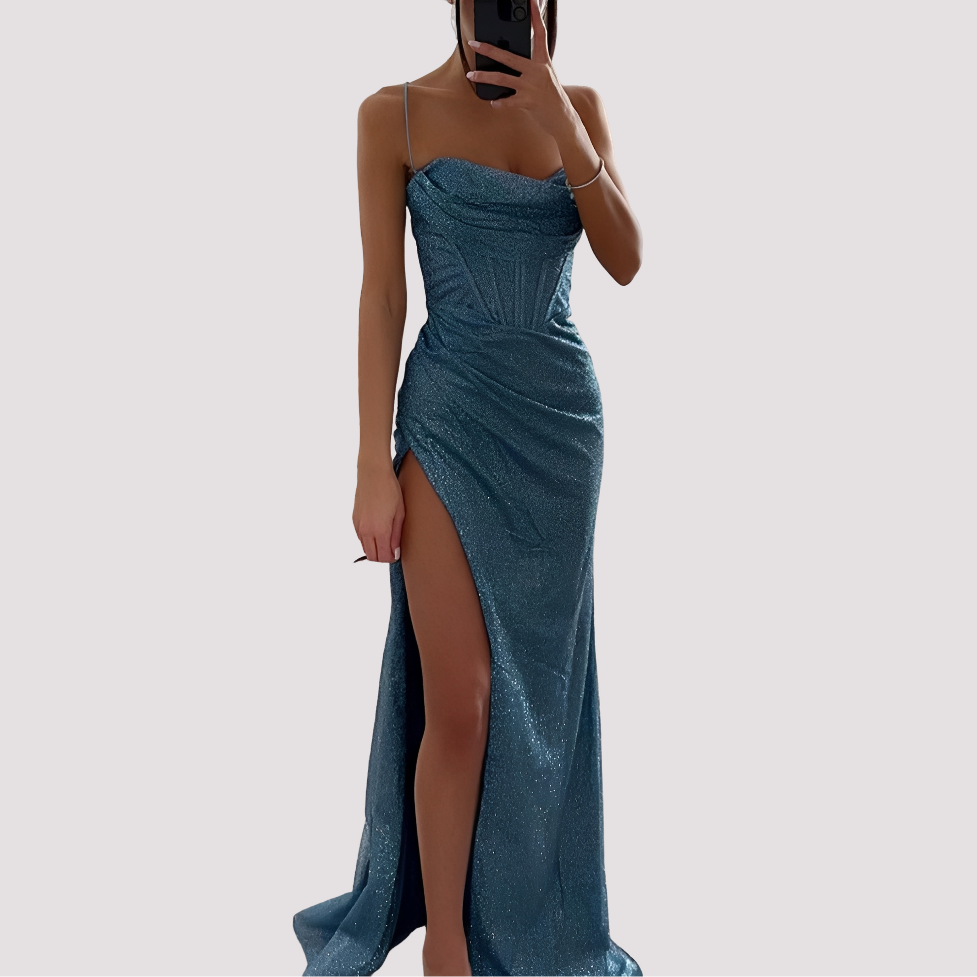 Bonnie - Elegantes Maxikleid mit Schlitz