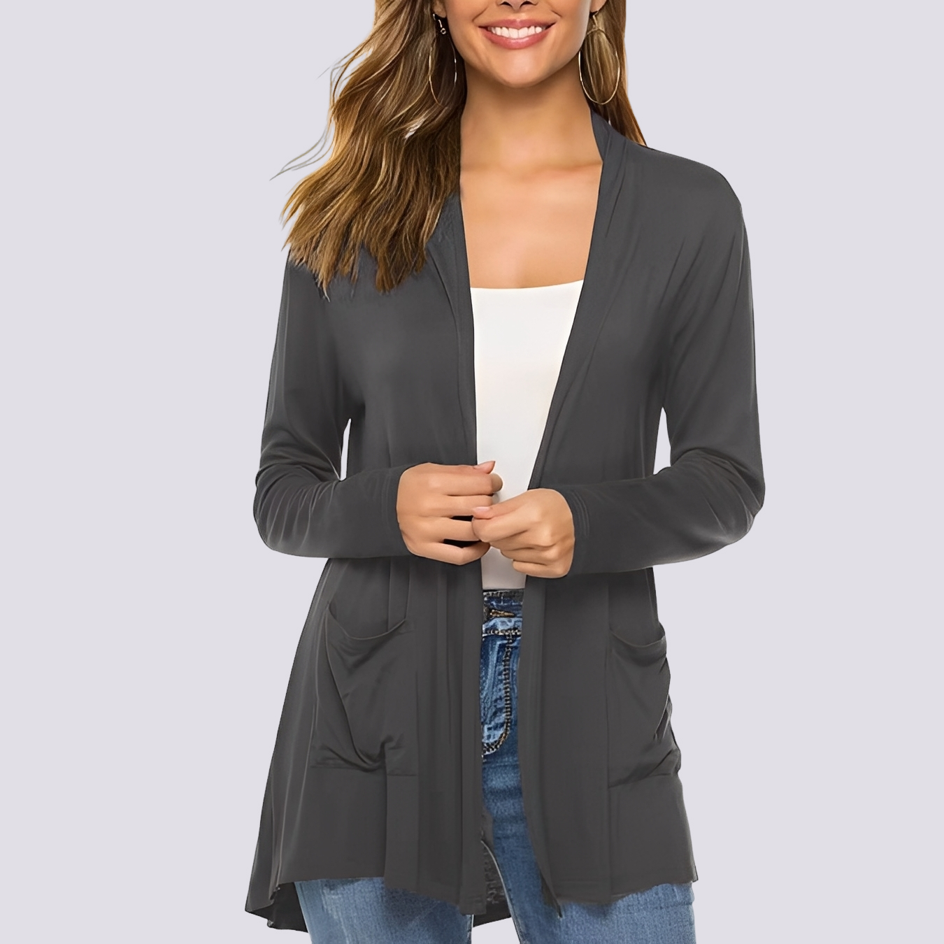 Bertha - Komfortable Jacke mit langen Ärmeln