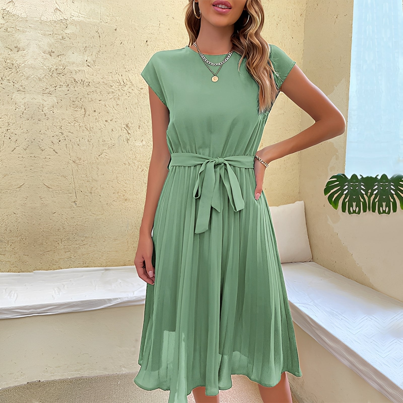 Aimee - Schickes Plisseekleid