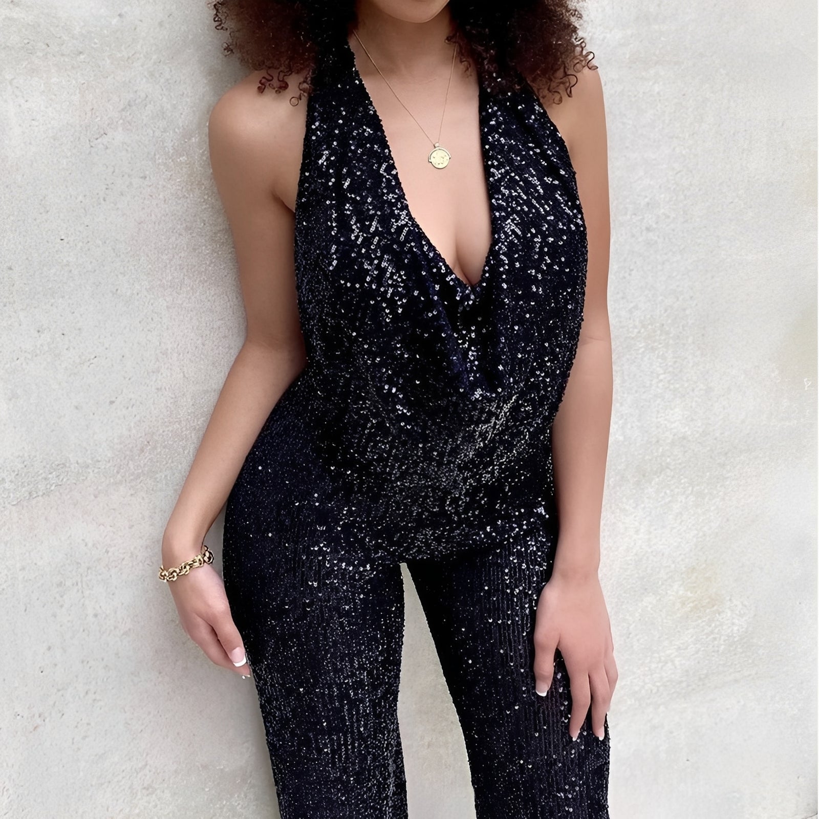 Dorothy - Modischer Jumpsuit mit Pailletten für Damen