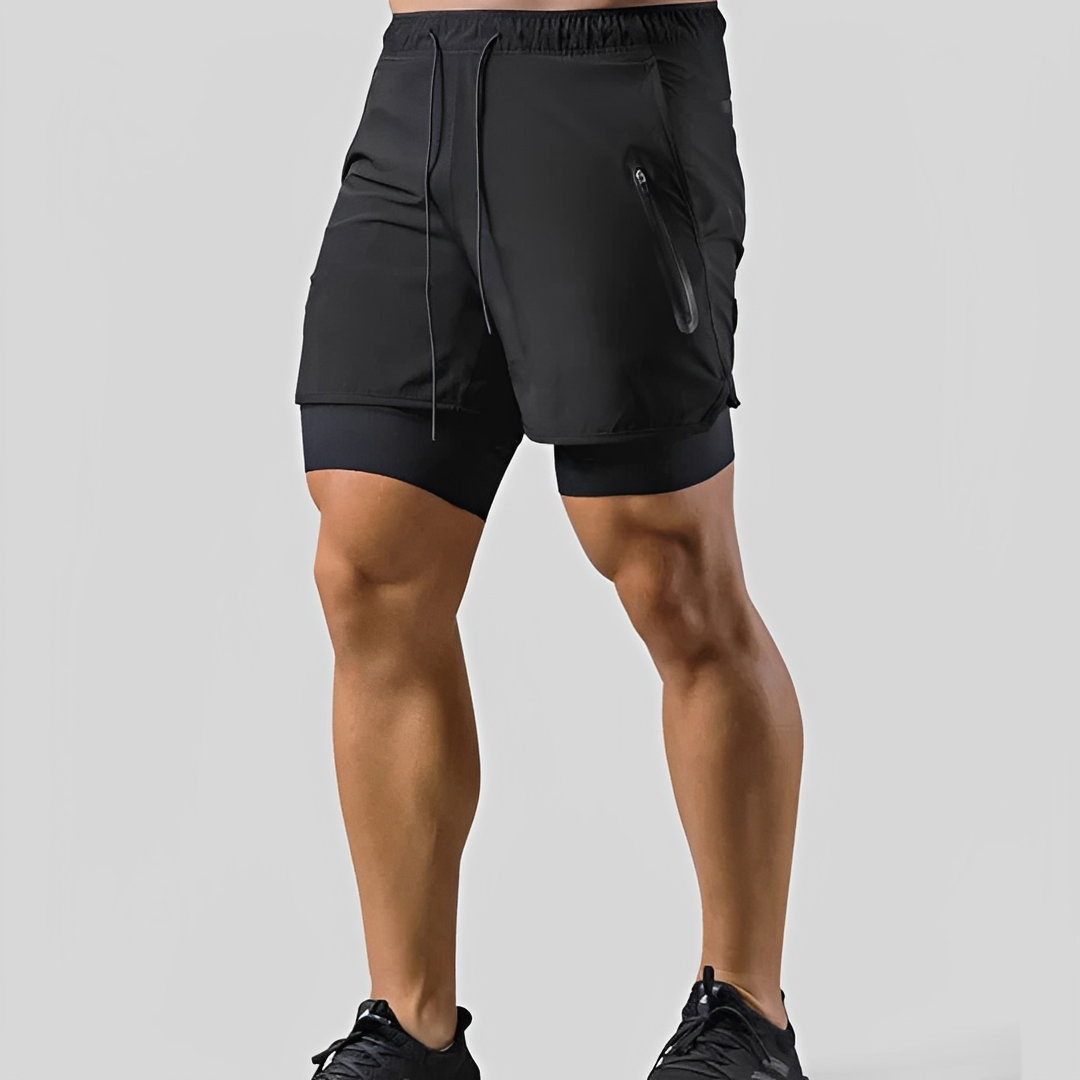 Steven - Männer Shorts - Zweilagig für sportliche Aktivitäten