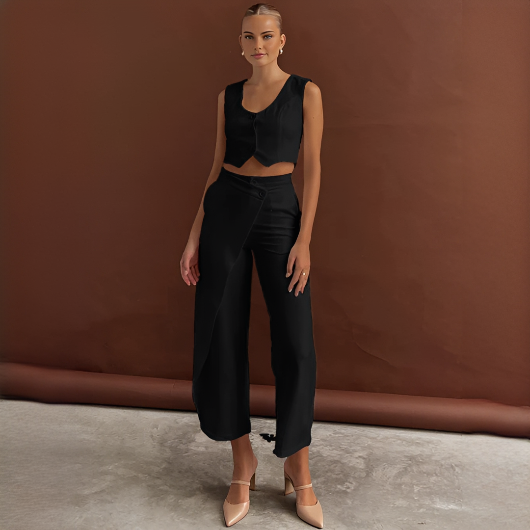 Agnes - Modisches Weste- und Hosen-Set