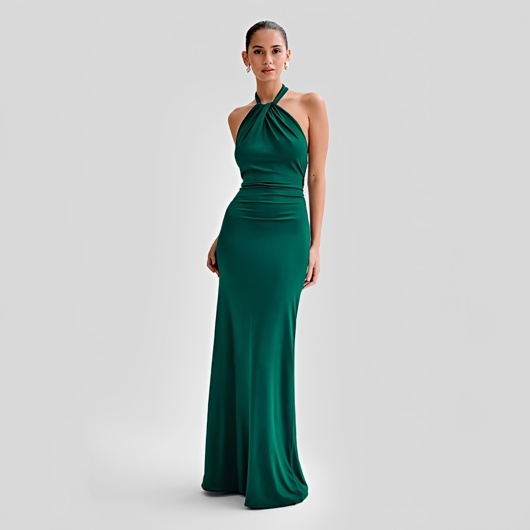 Mabel - Stilvolles rückenfreies Maxikleid