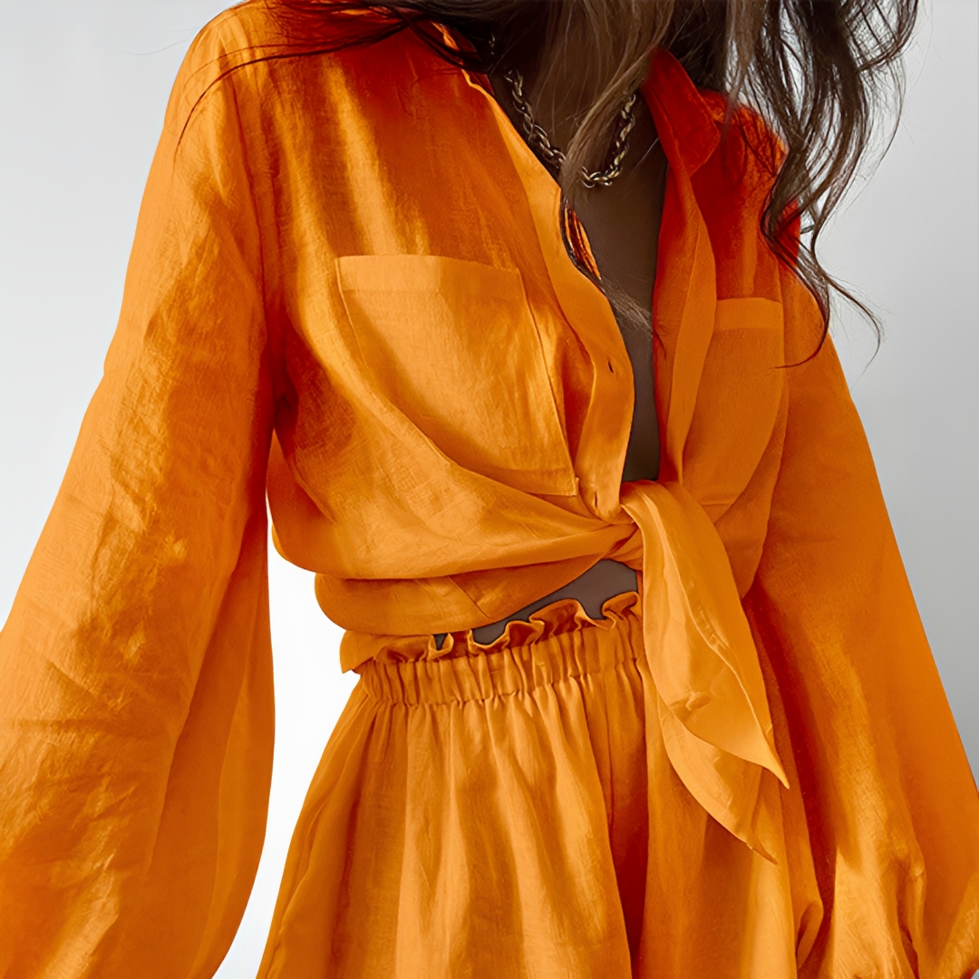 Larnie - Modisches Top und Shorts-Set