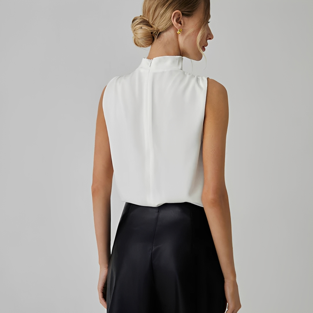 Ailani - Faltenfreie ärmellose Bluse