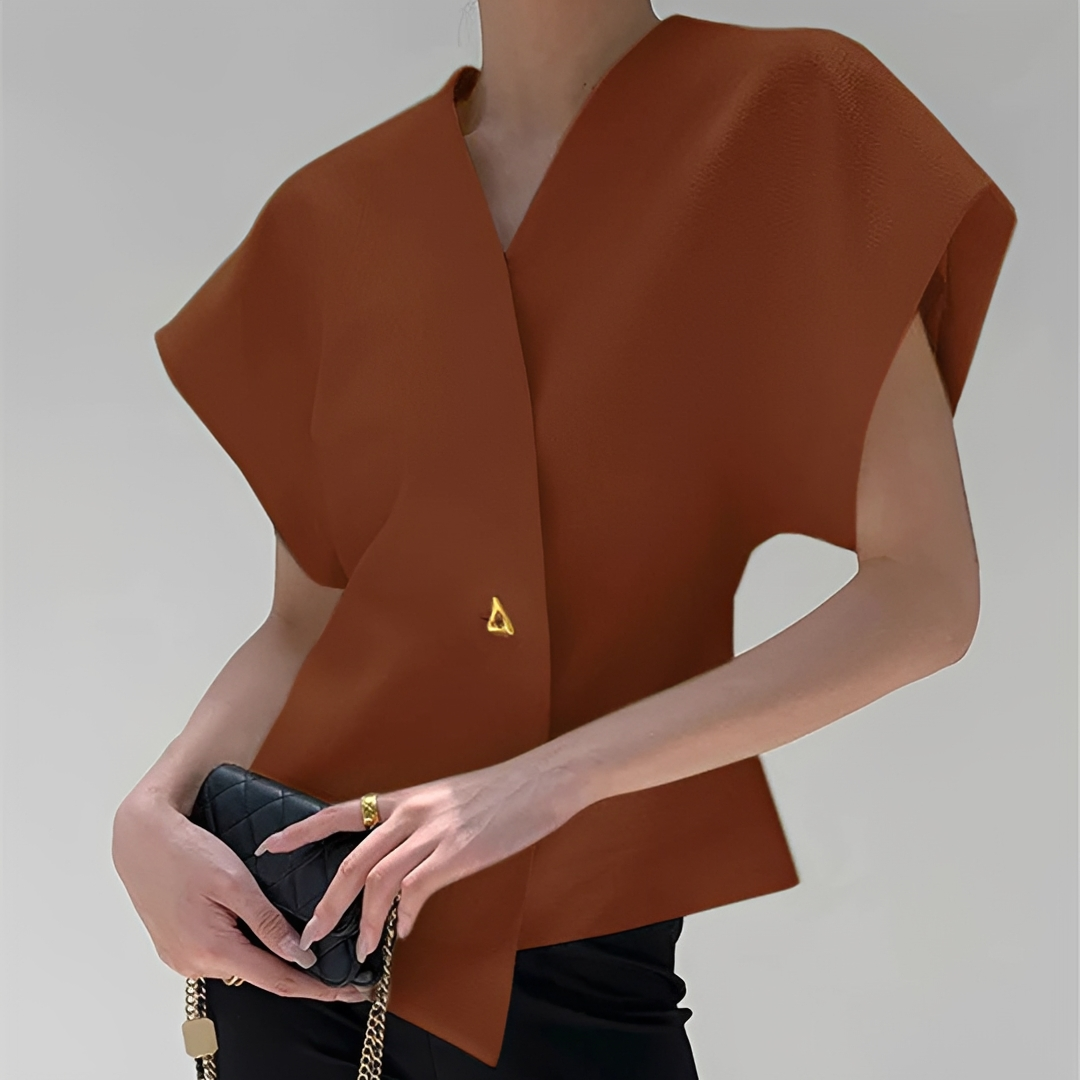 Ariella - Modische V-Ausschnitt Bluse