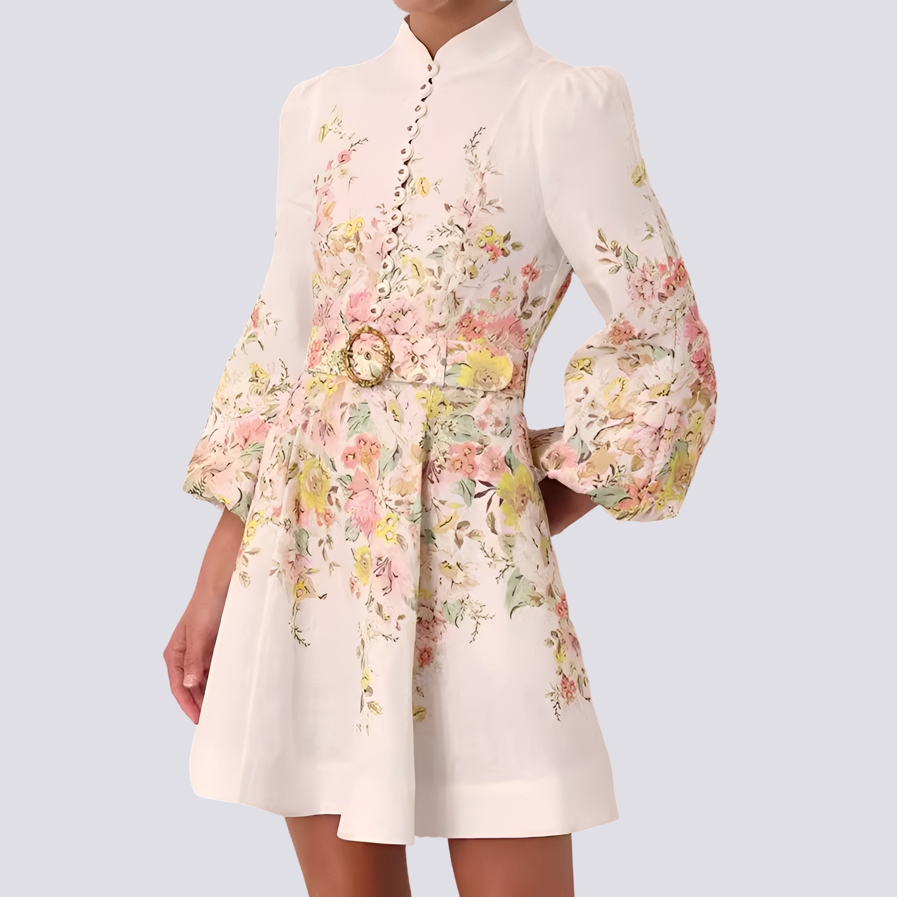 Saskia - Schickes Minikleid mit Knopfleiste für Damen
