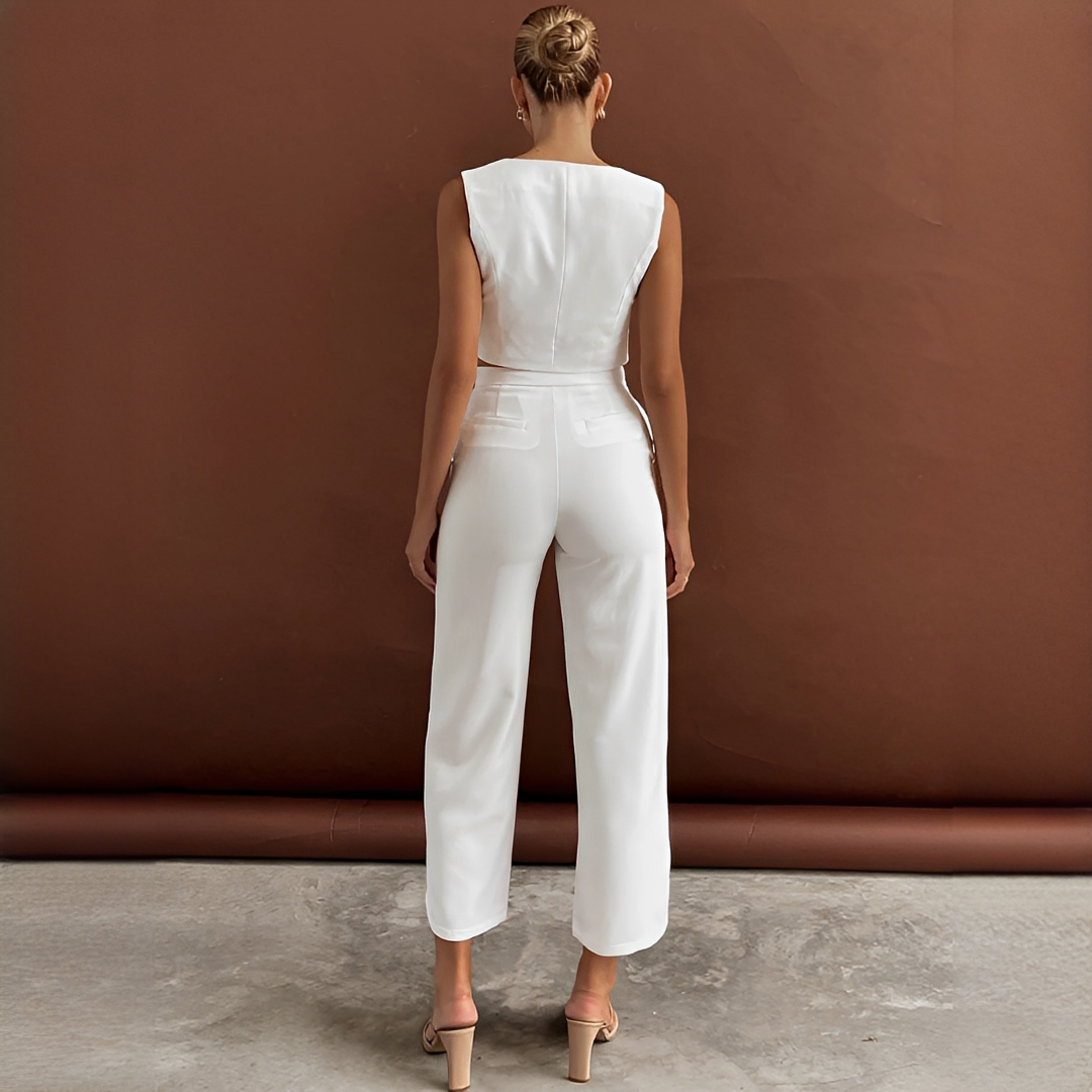 Agnes - Modisches Weste- und Hosen-Set