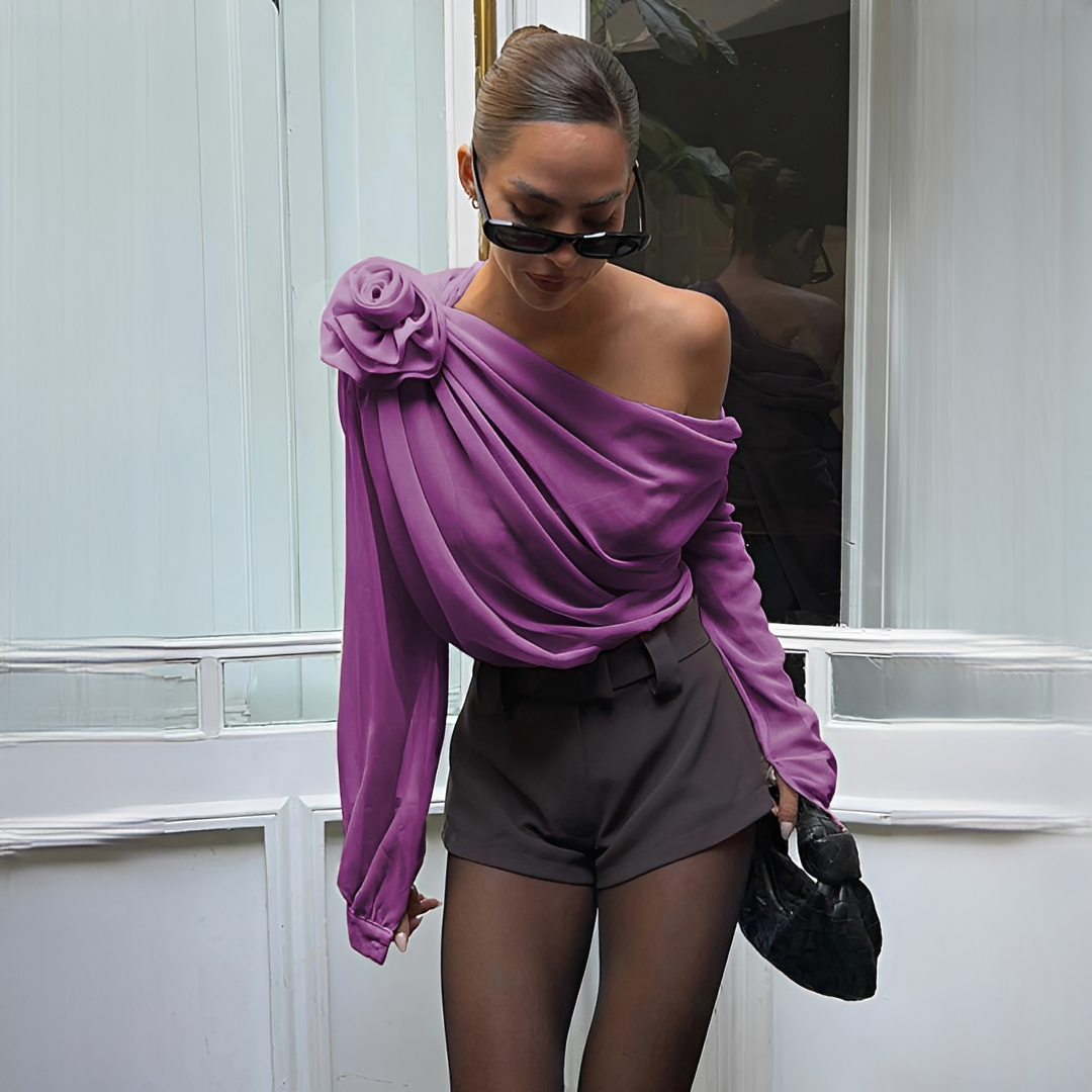 Ellise - Modische asymmetrische Bluse