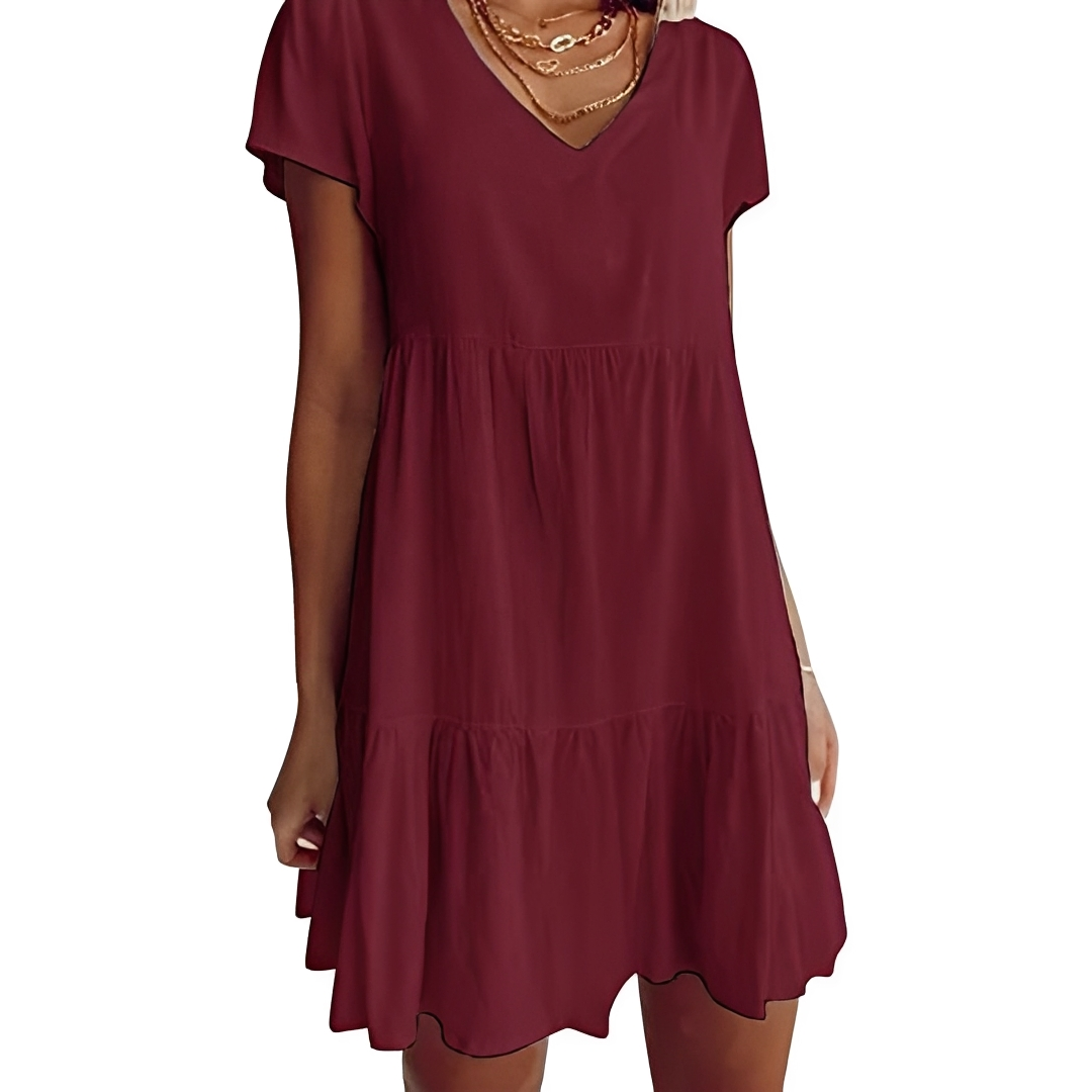 Judith - Lässiges, Weit geschnittenes Kurzkleid