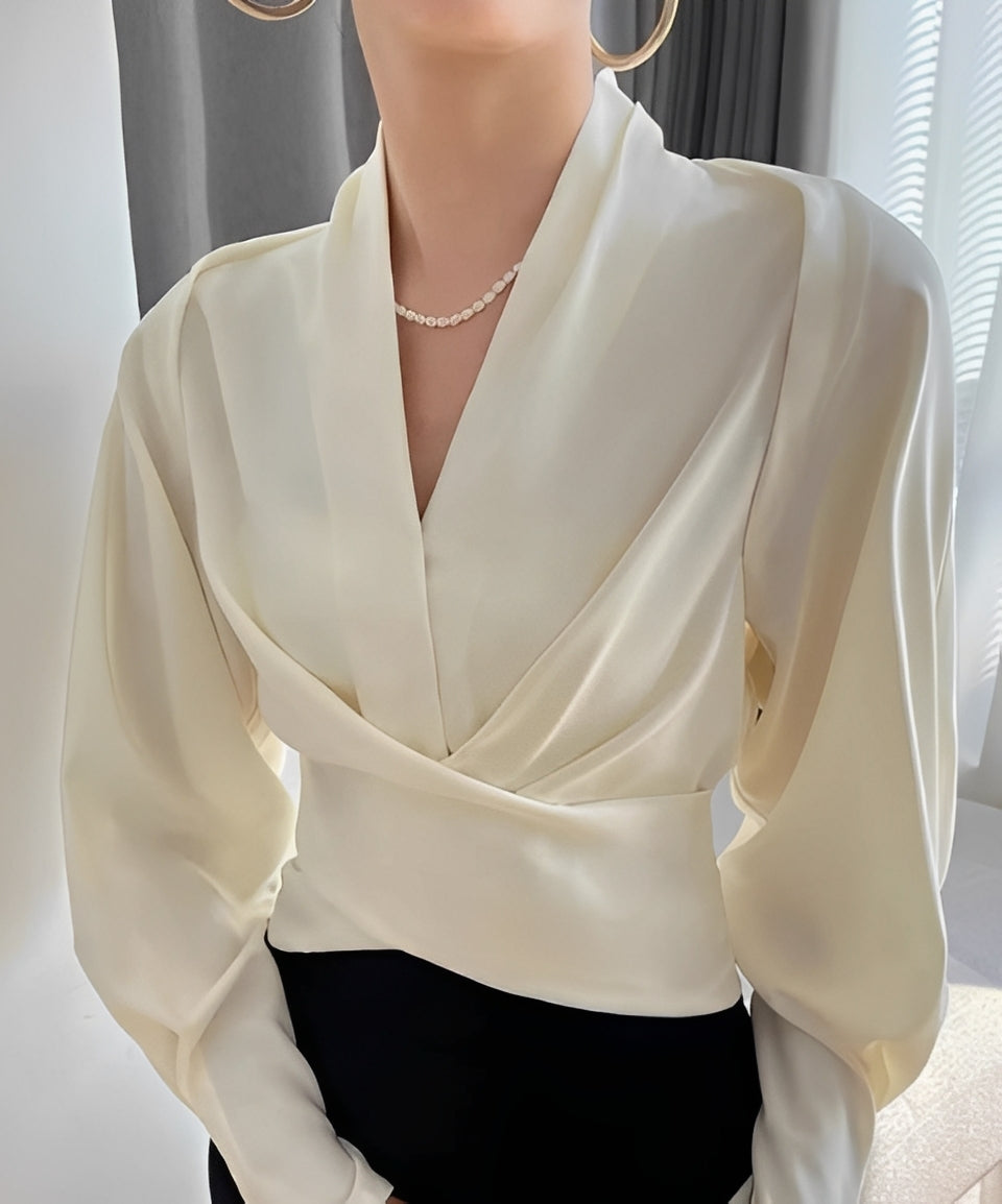 Isabel - Elegantes Top mit V-Ausschnitt