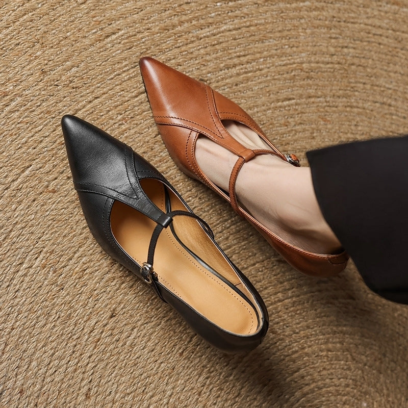 Ellis - Trendige Stiletto-Absätze mit T-Riemen