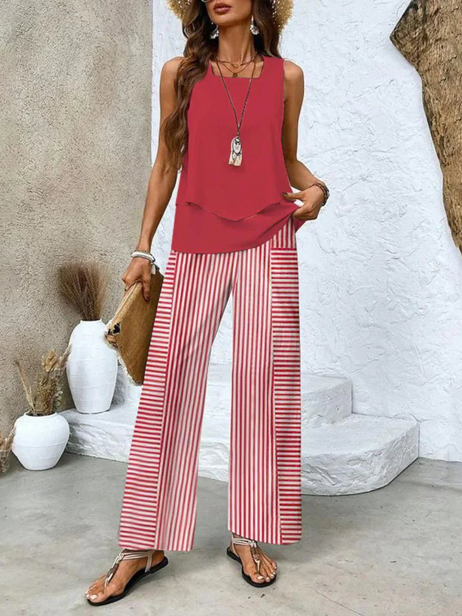 Abigail - Stilvolles Damen Zweiteiler Set