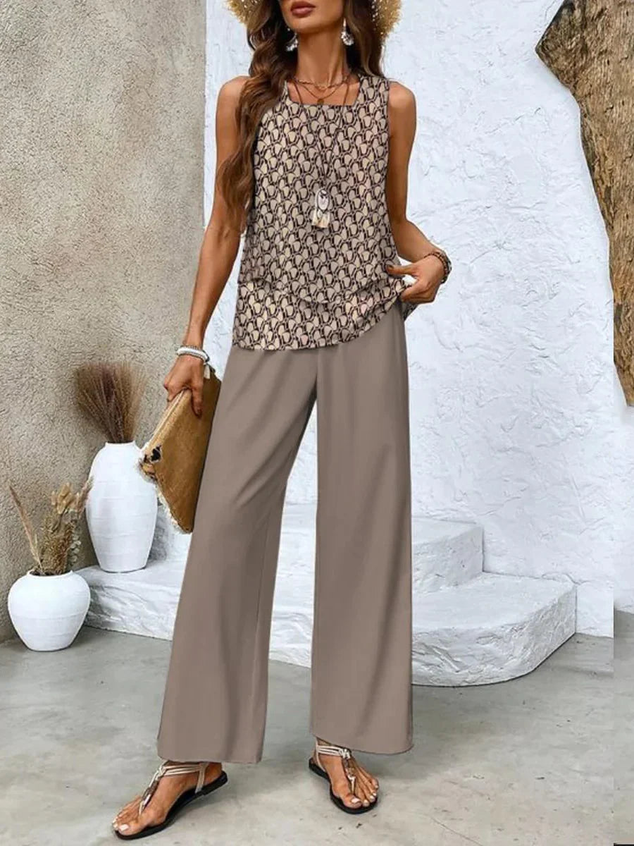 Abigail - Stilvolles Damen Zweiteiler Set