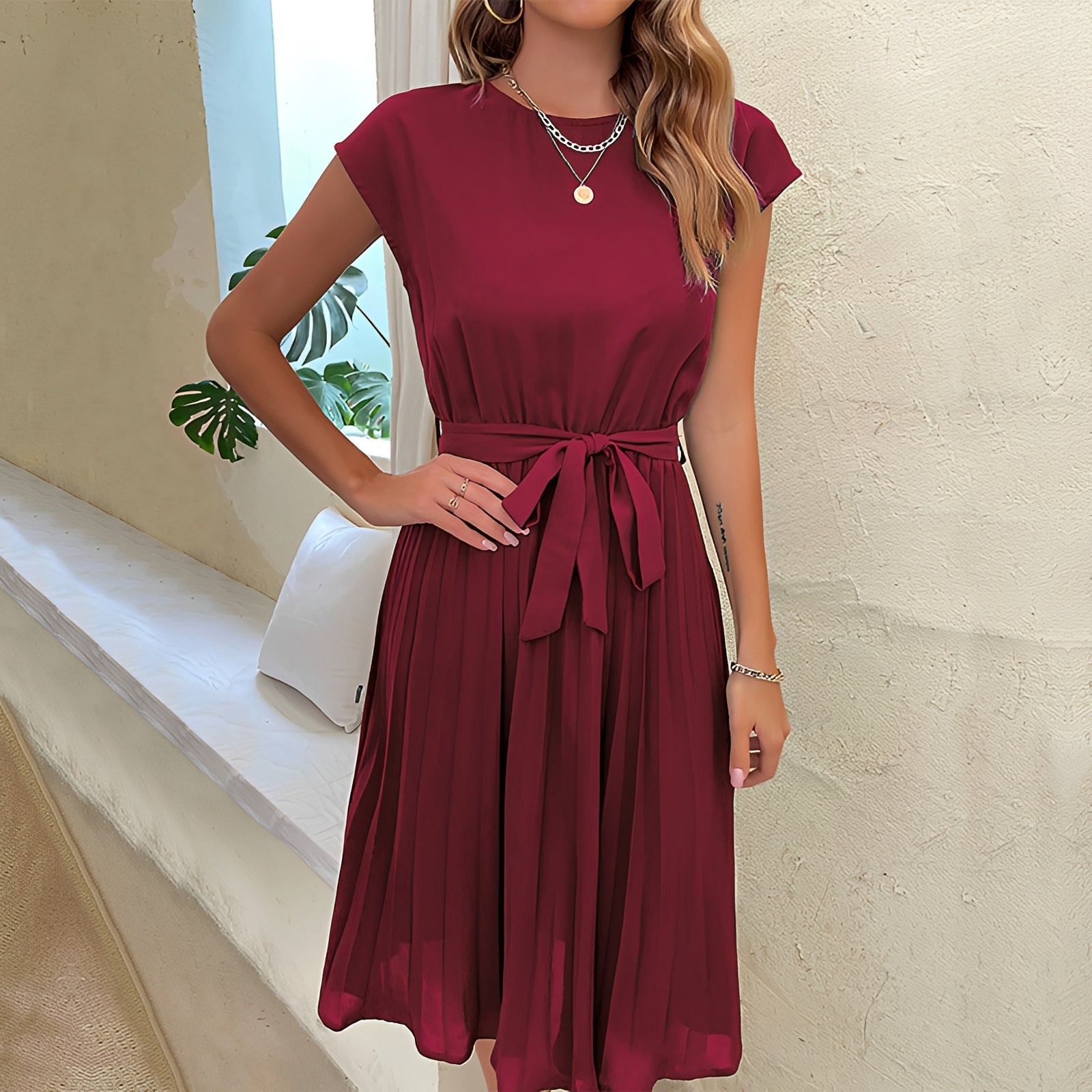 Aimee - Schickes Plisseekleid