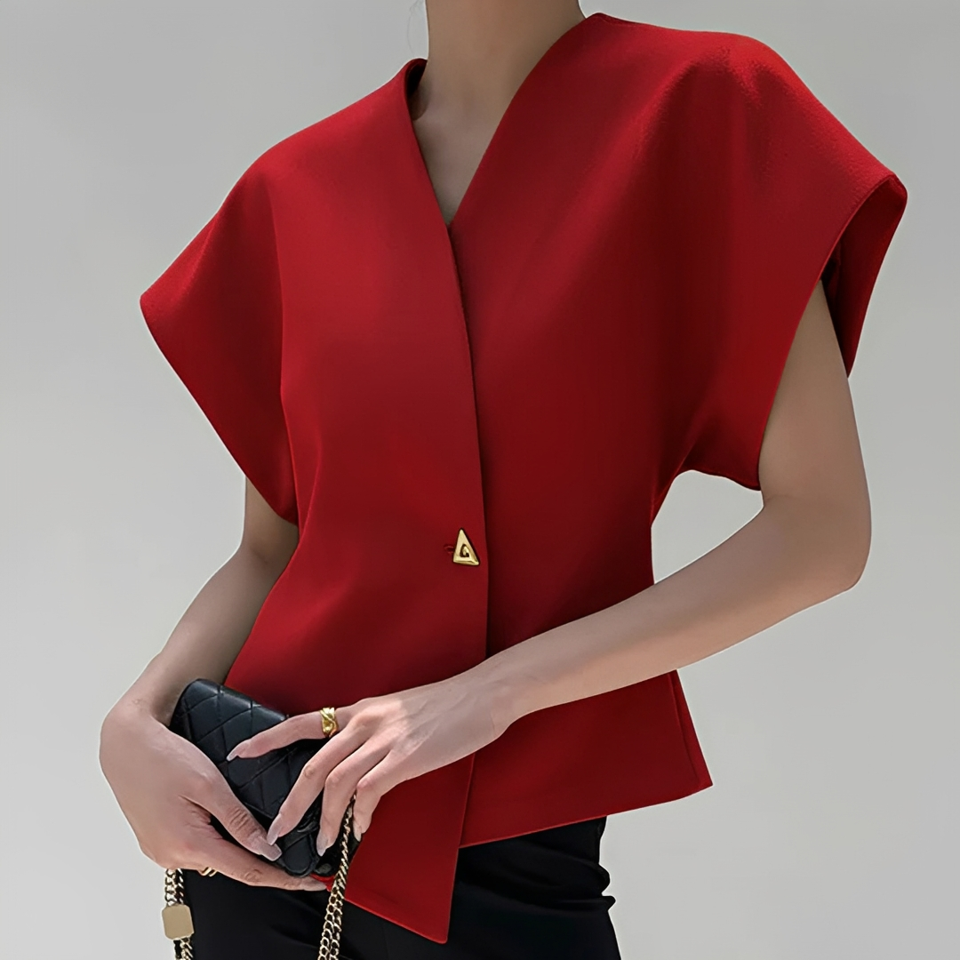 Ariella - Modische V-Ausschnitt Bluse