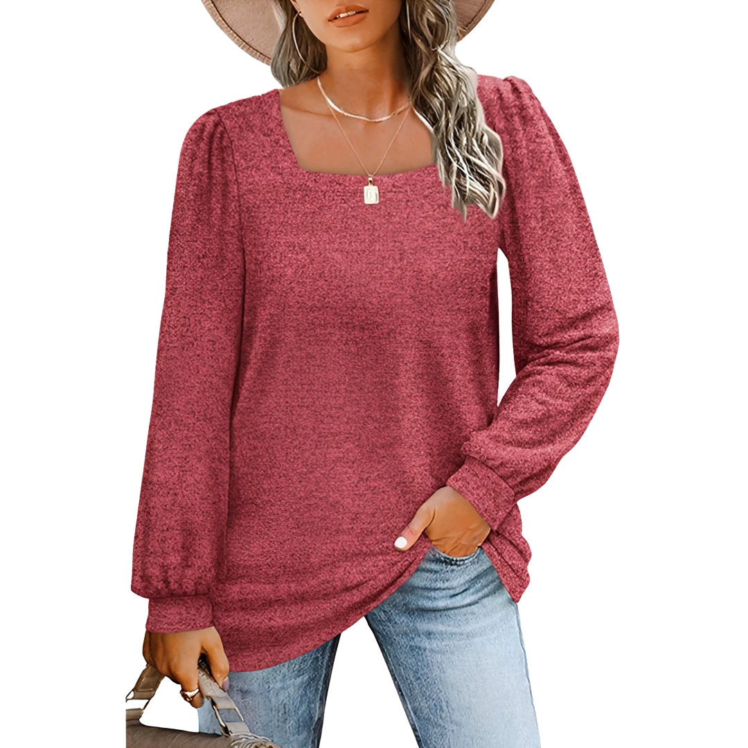 Jaylin - Elegantes Top mit eckigem Ausschnitt