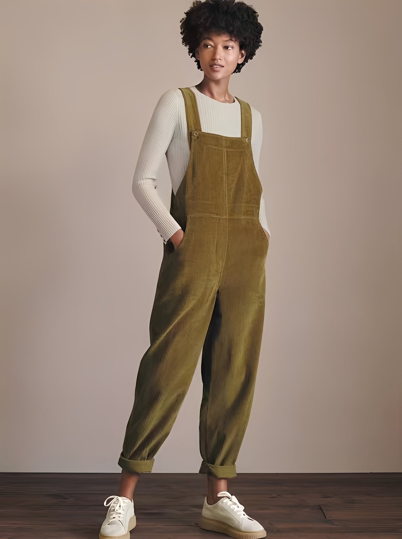 Kristina - Stilvoller Cord-Jumpsuit für Damen