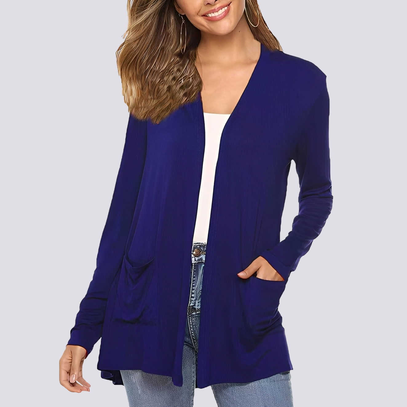 Bertha - Komfortable Jacke mit langen Ärmeln