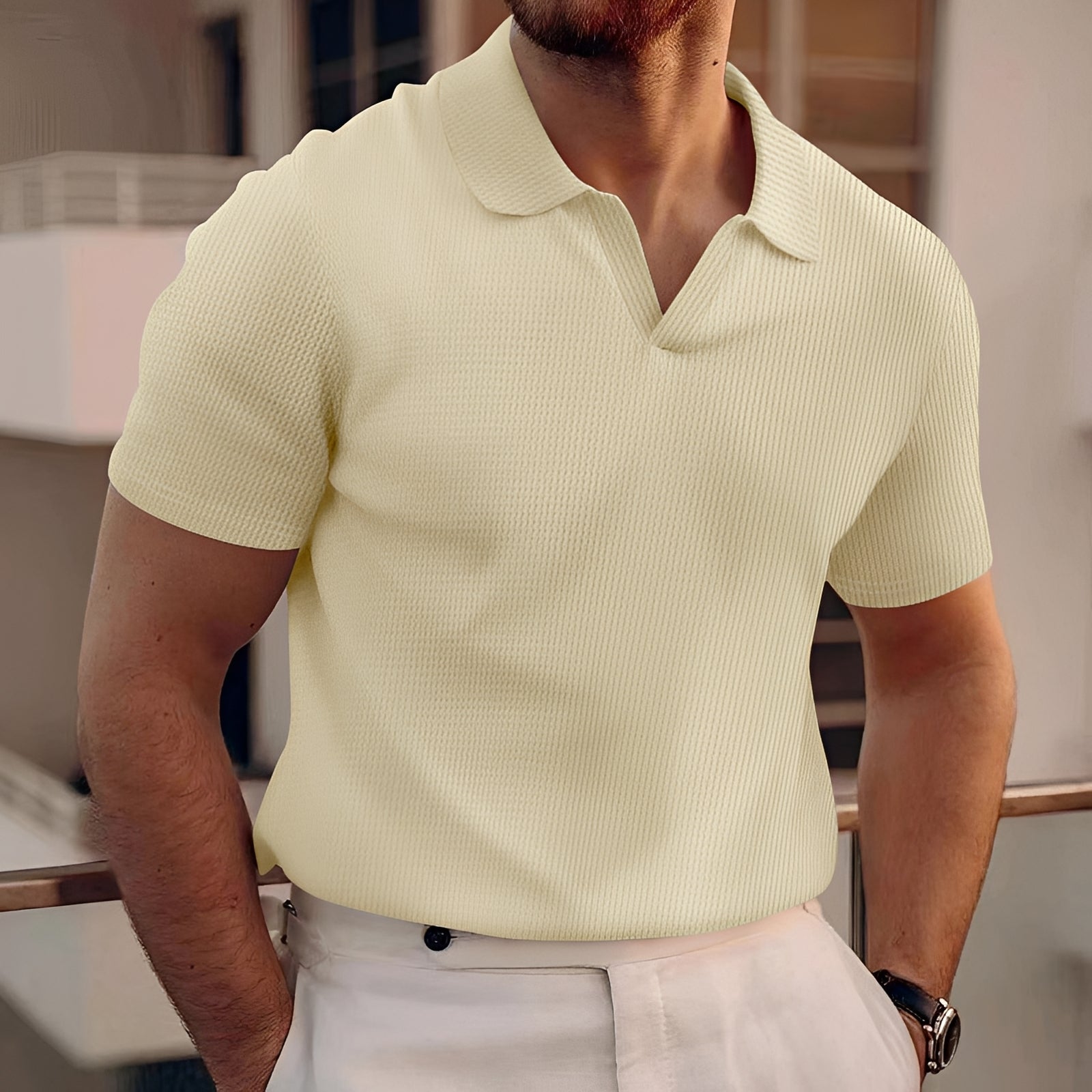Holden - Kurzarm-Poloshirt im schlichten Design