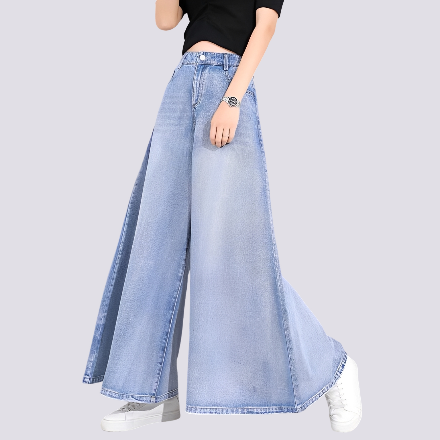 Cassie - Stylische Damenjeans mit weitem Bein