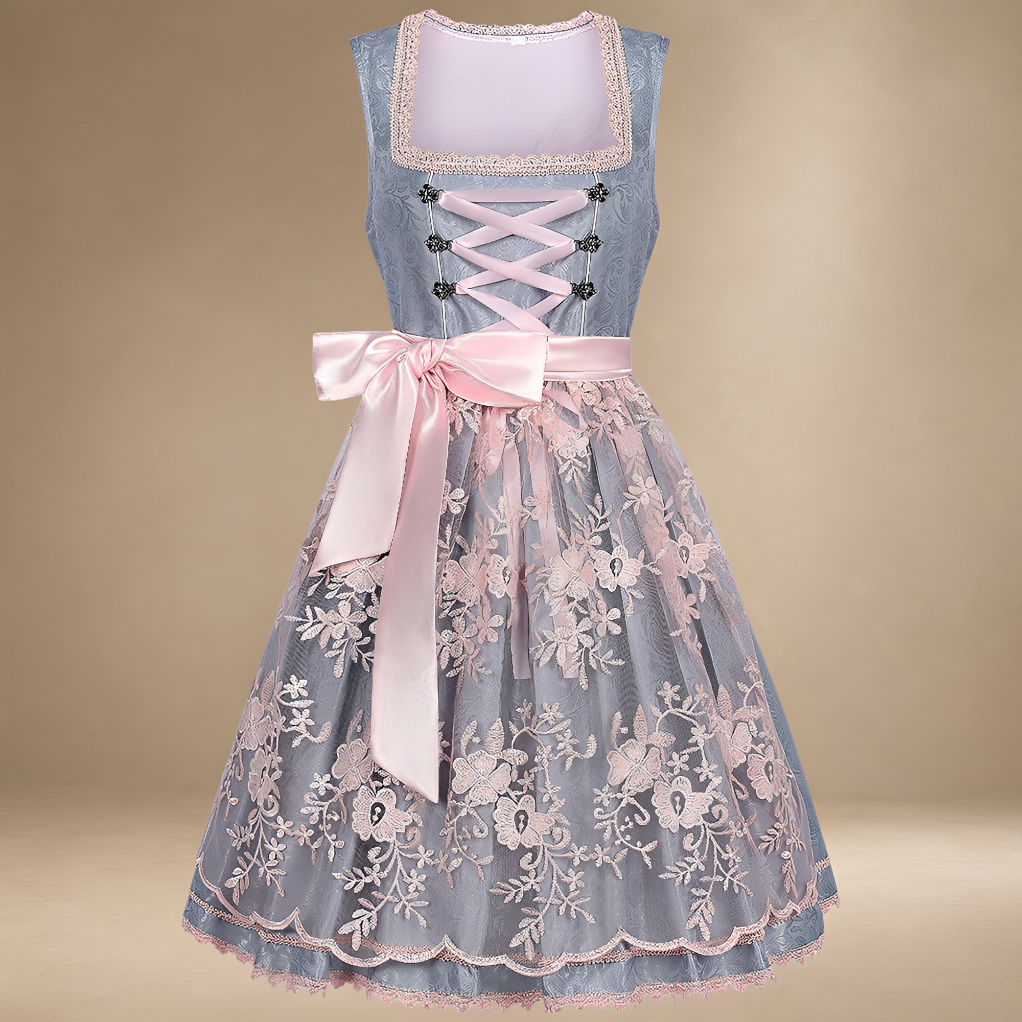 Sally - Ärmeloses Dirndl in modernem Stil für das Oktoberfest