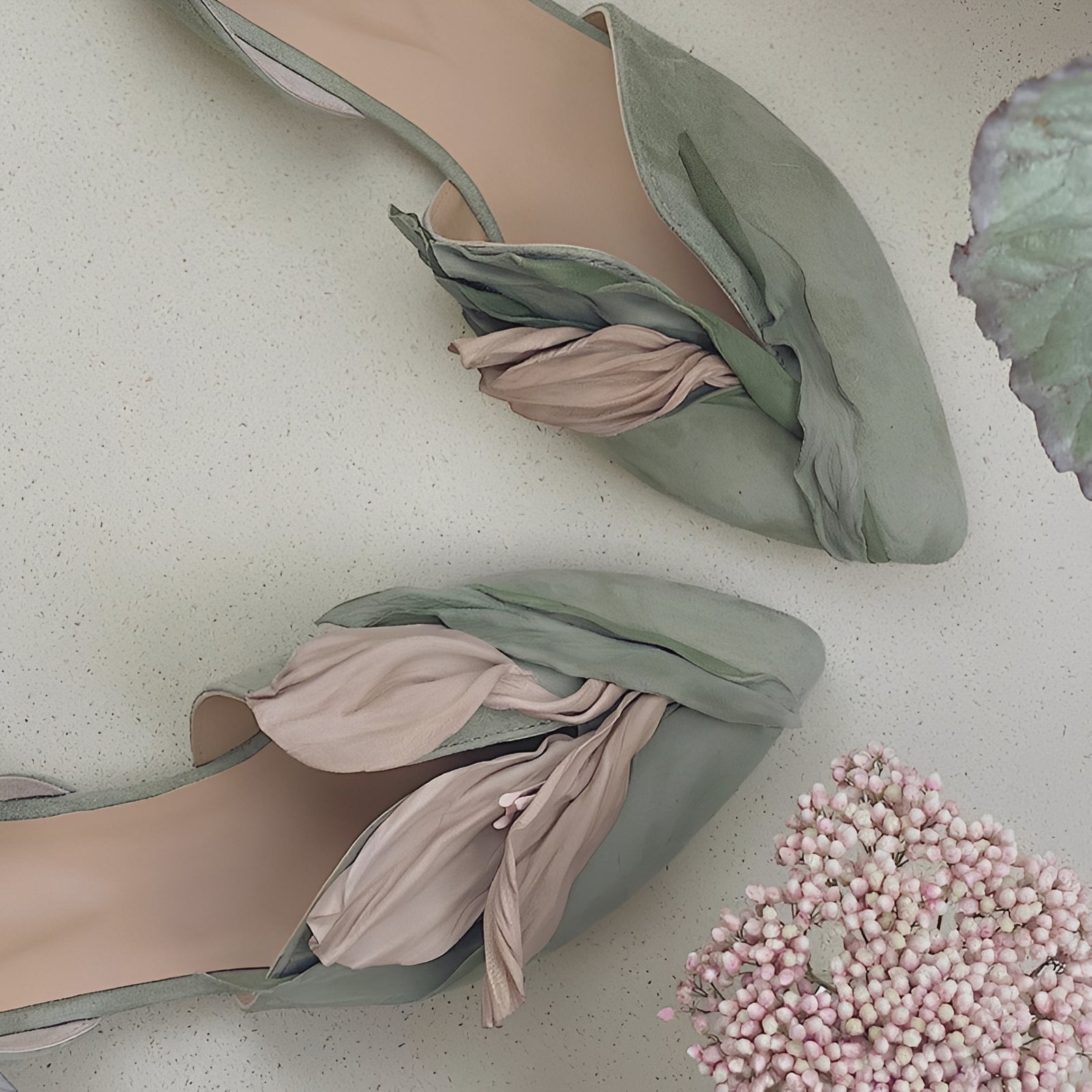 Jennifer - Schicke flache Damenschuhe mit Blumenmuster